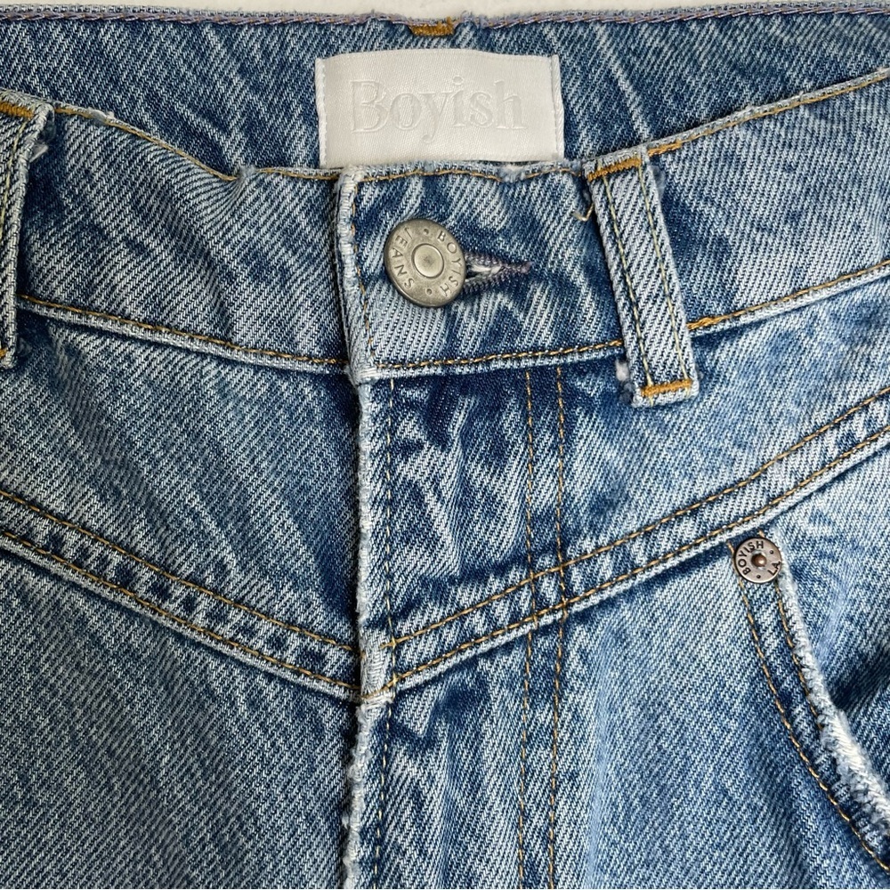 Boyish High Rise Blue Jeans - Picture 8 of 16